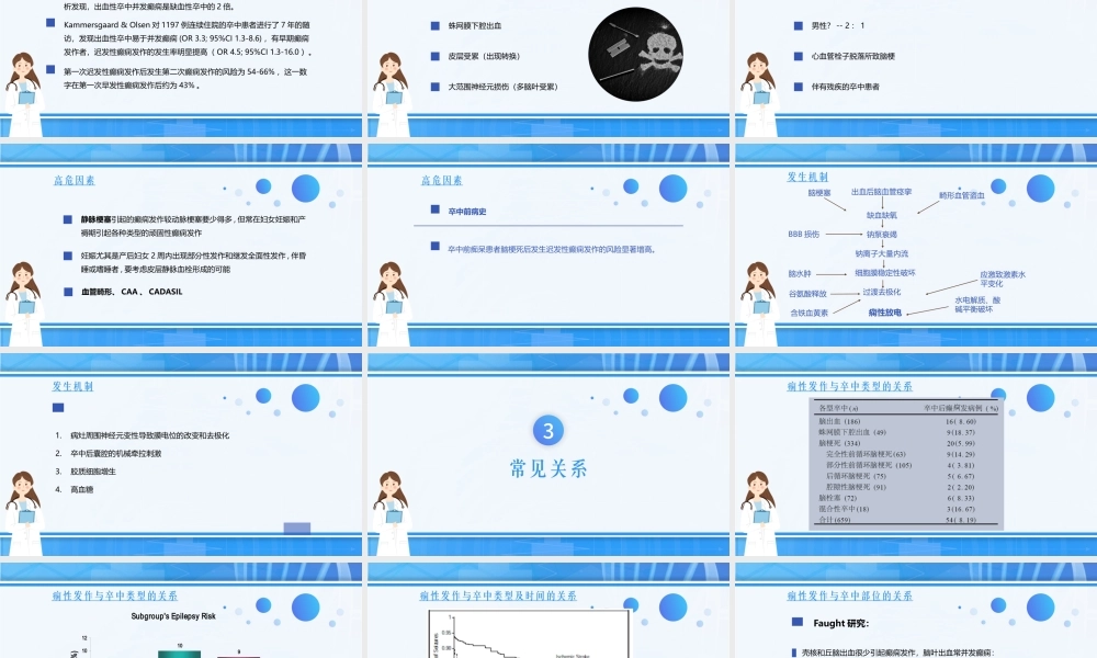 2022脑卒中后癫痫病护理查房PPT课件（带内容）.pptx