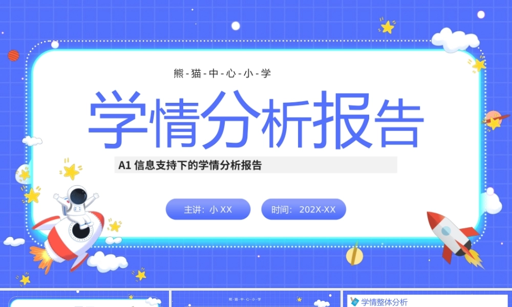 紫色卡通风学习情况分析报告PPT模板.pptx