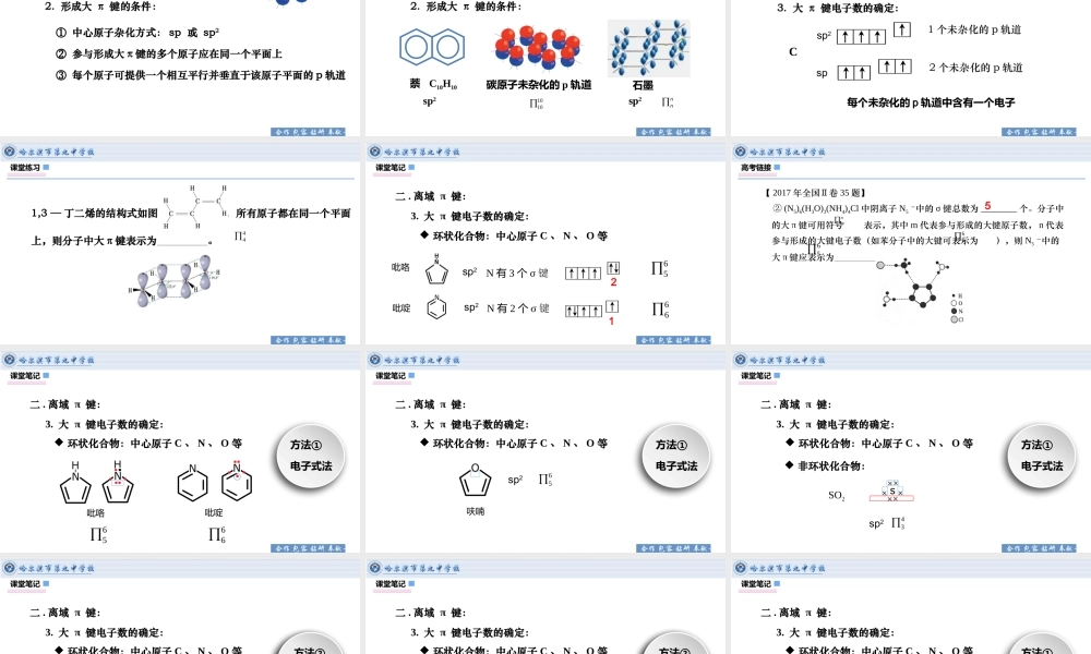 高中化学物质结构与性质大π键.pptx