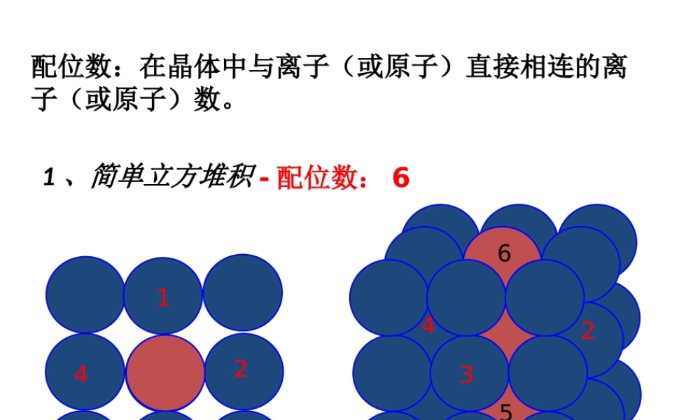 高中化学物质结构与性质《金属及各类晶体配位数计算》.pptx