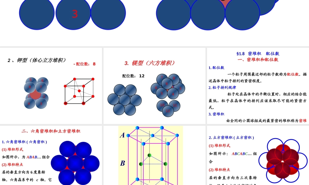 高中化学物质结构与性质《金属及各类晶体配位数计算》.pptx