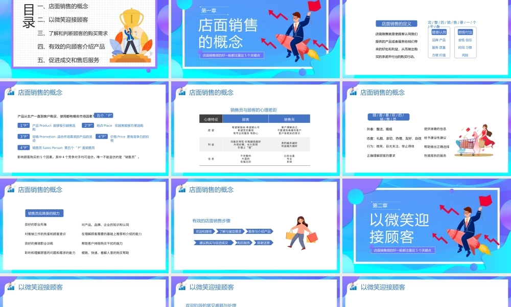 2022门店面销售员销售技巧培训PPT课件（带内容）.pptx