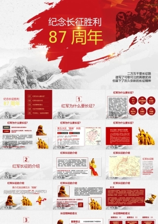 学习弘扬长征精神PPT课件（带内容）.pptx