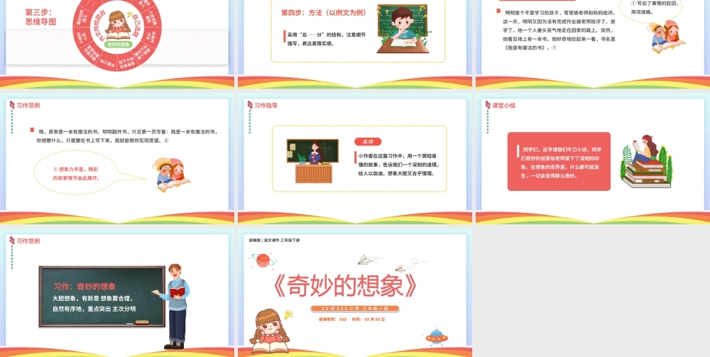 2022人教版小学三年级语文下册《奇妙的想象》PPT课件（带内容）.pptx