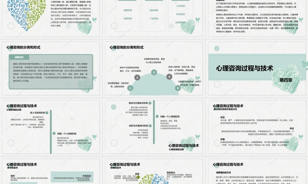 心理咨询PPT心理咨询过程与技术PPT课件（带内容）.ppt