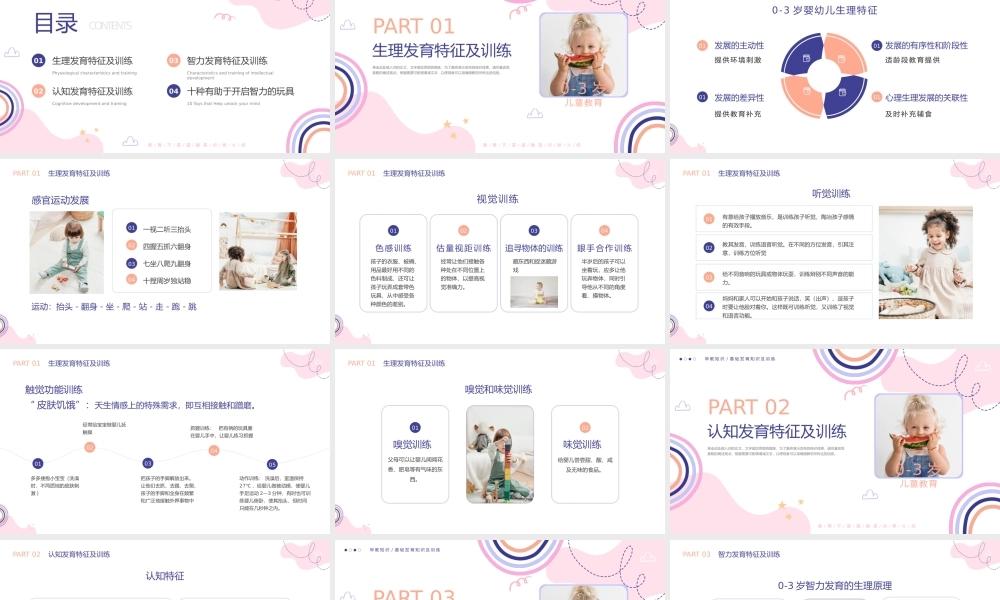 卡通婴幼儿早期教育知识PPT.pptx