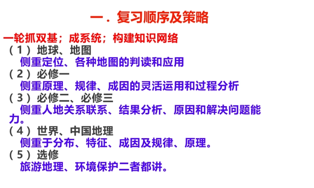 2023届高考地理一轮复习备考策略对策方法.pptx