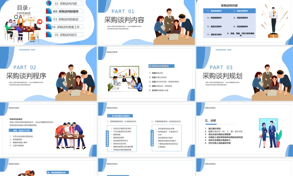 员工岗位技能培训PPT采购谈判技巧培训PPT课件（带内容）.ppt