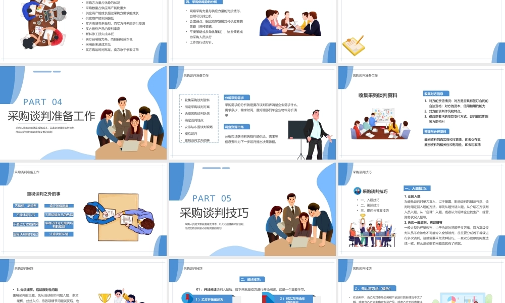 员工岗位技能培训PPT采购谈判技巧培训PPT课件（带内容）.ppt