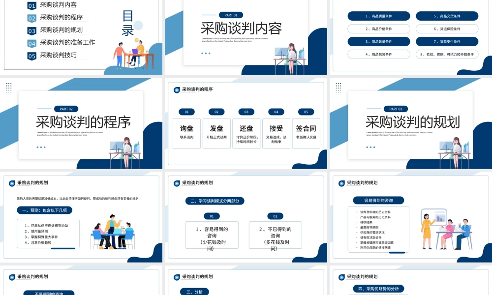 XX企业员工业务培训PPT采购谈判技巧培训PPT课件（带内容）.pptx