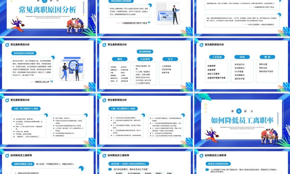 2022企业管理之员工管理培训PPT如何减低企业员工离职率PPT课件（带内容）.pptx