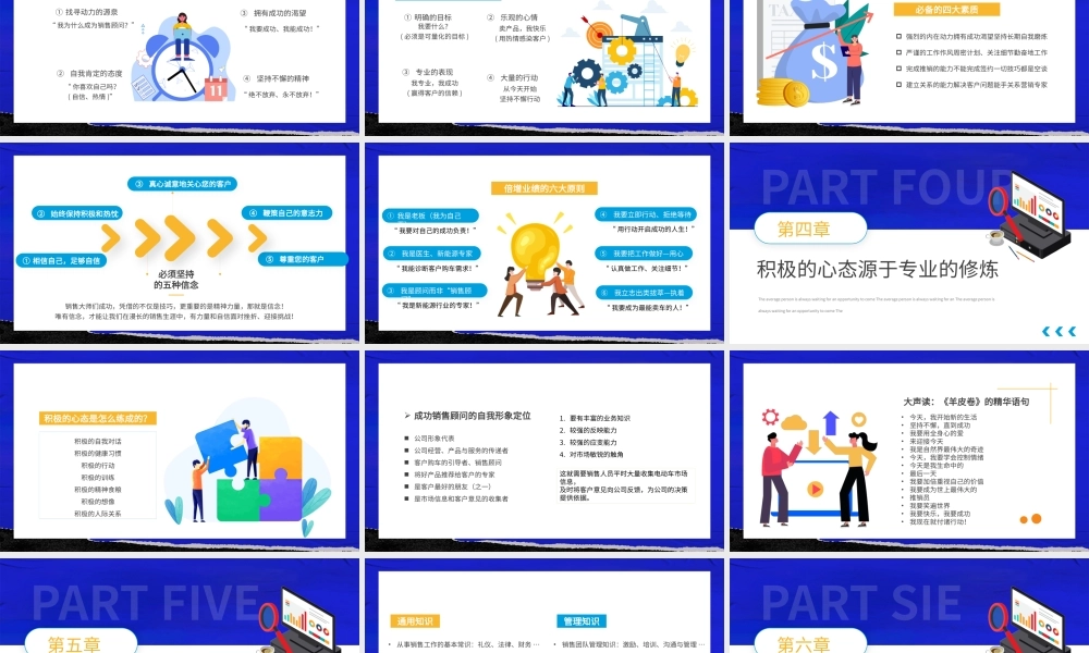 商务办公销售人员入职岗位培训宣传蓝色扁平PPT模板.pptx