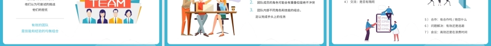 扁平商务风团队建设与管理培训PPT模板.pptx