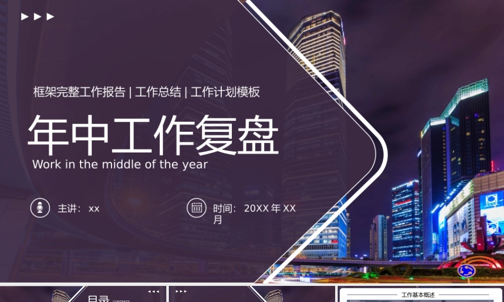 商务风年中复盘工作报告PPT模板.pptx