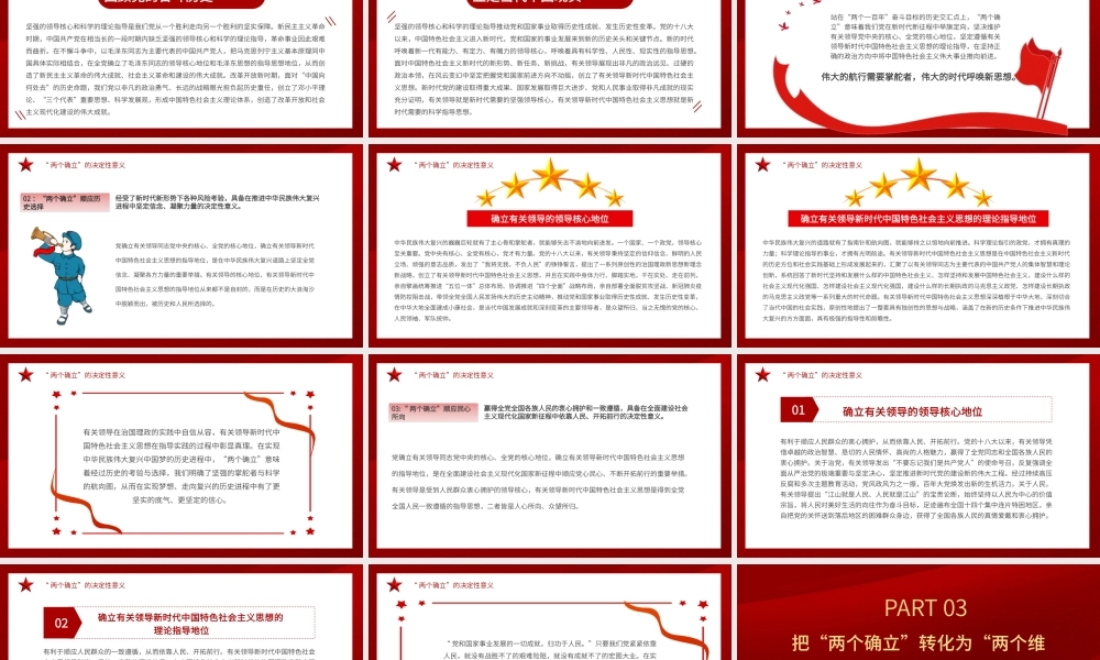 党政党建坚持“两个确立”做到“两个维护”PPT模板.pptx