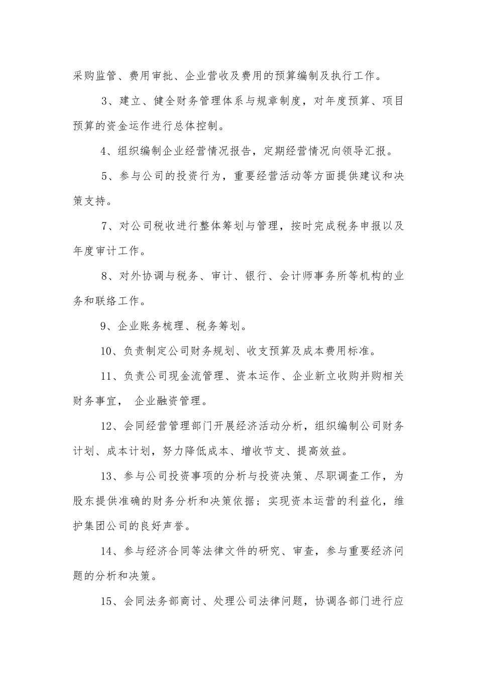 财务总监工作职责描述（10篇）.docx_第2页