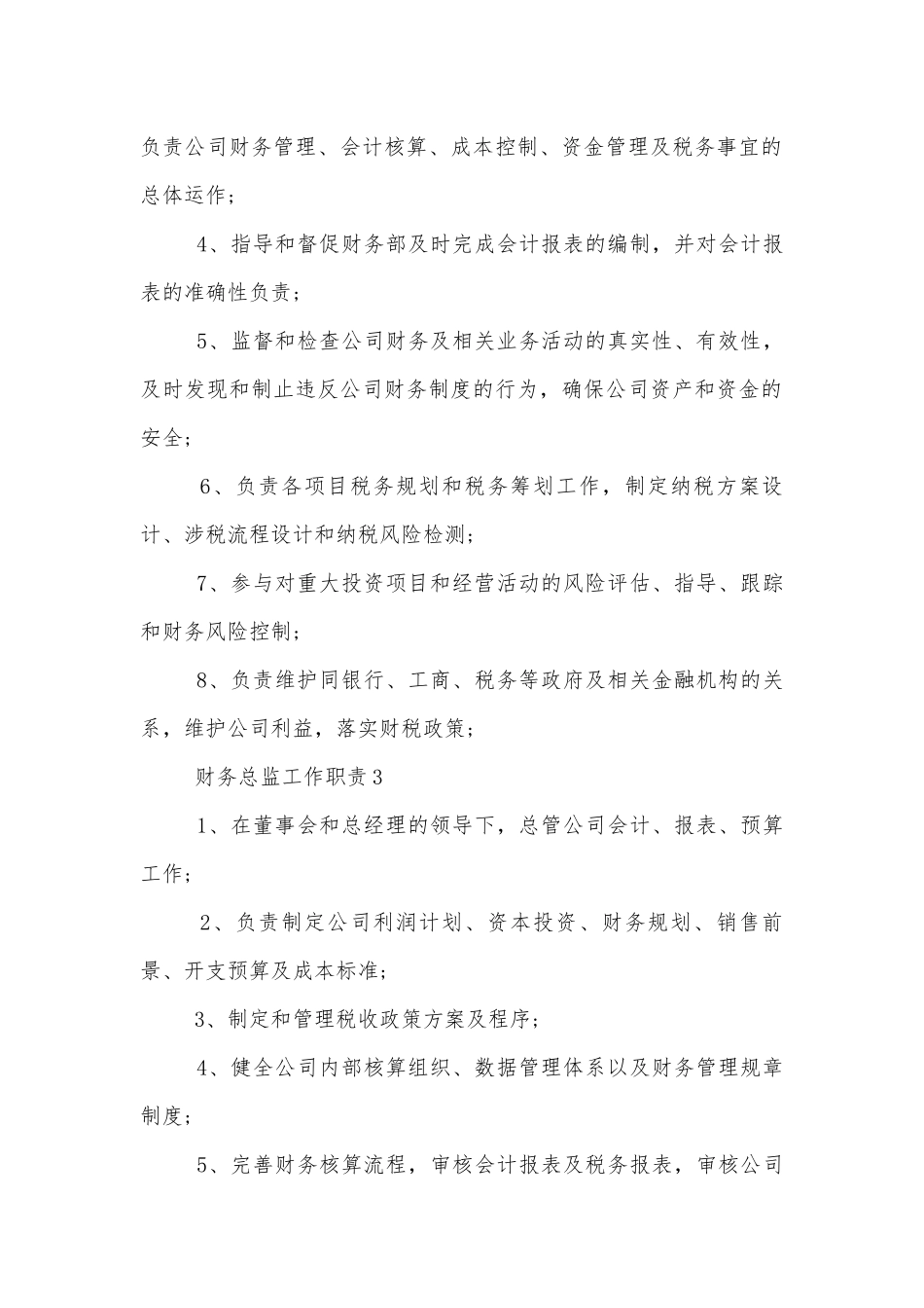 财务总监工作职责和工作内容【12篇】.docx_第2页