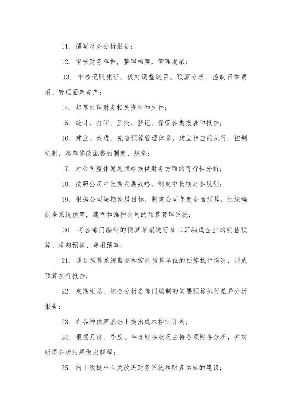 财务负责人岗位职责【10篇】.docx_第2页