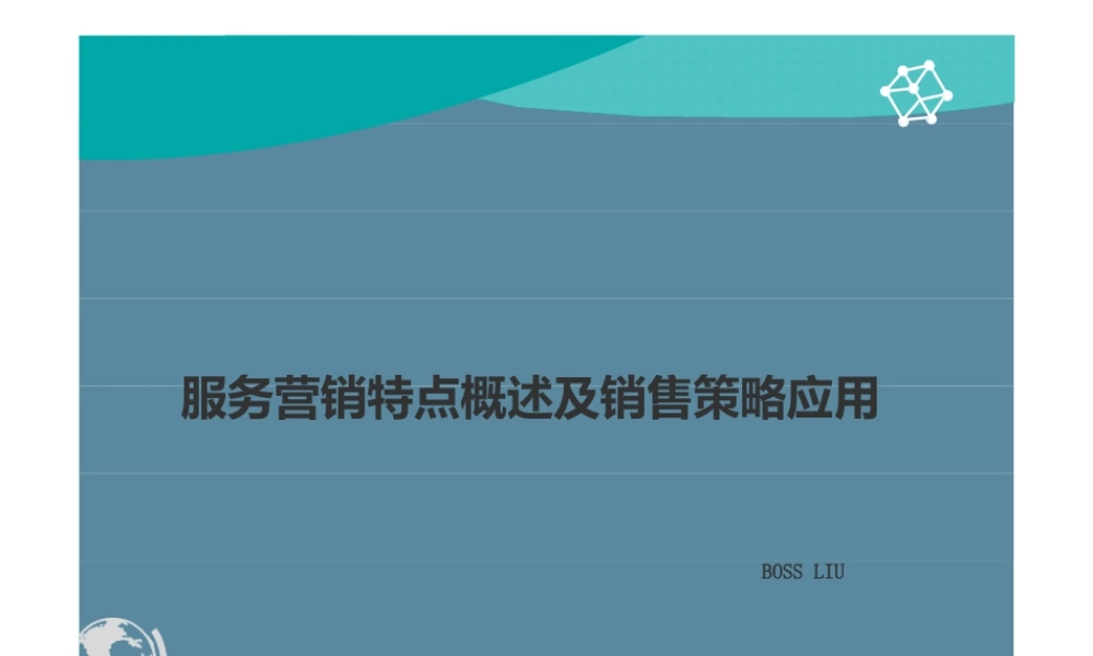 服务营销差异性及销售策略培训(ppt28页).pptx