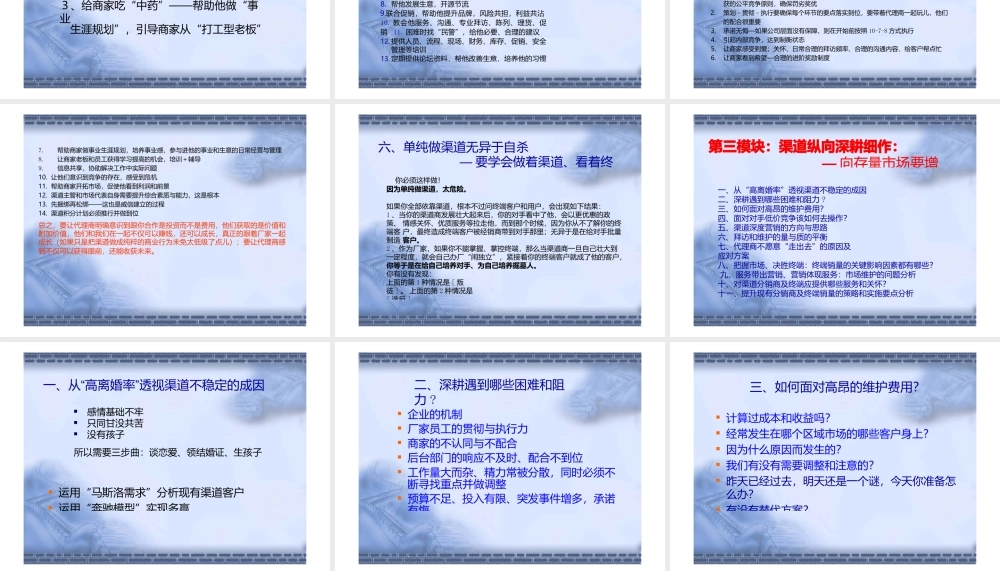 渠道建设与经销商管理培训(ppt50页).pptx