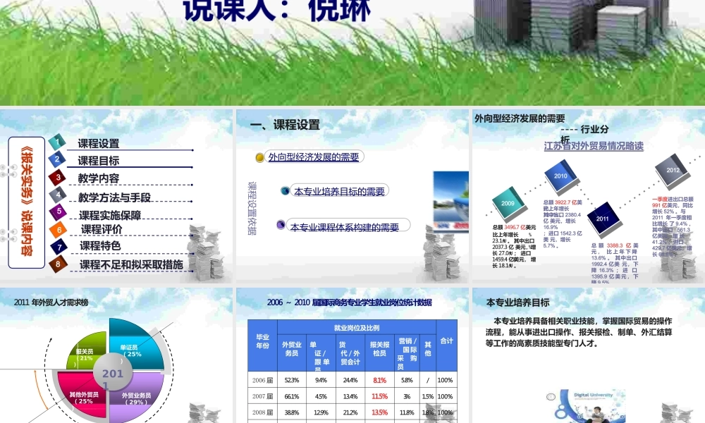 《报关实务》说课PPT倪琳(PPT33页).pptx