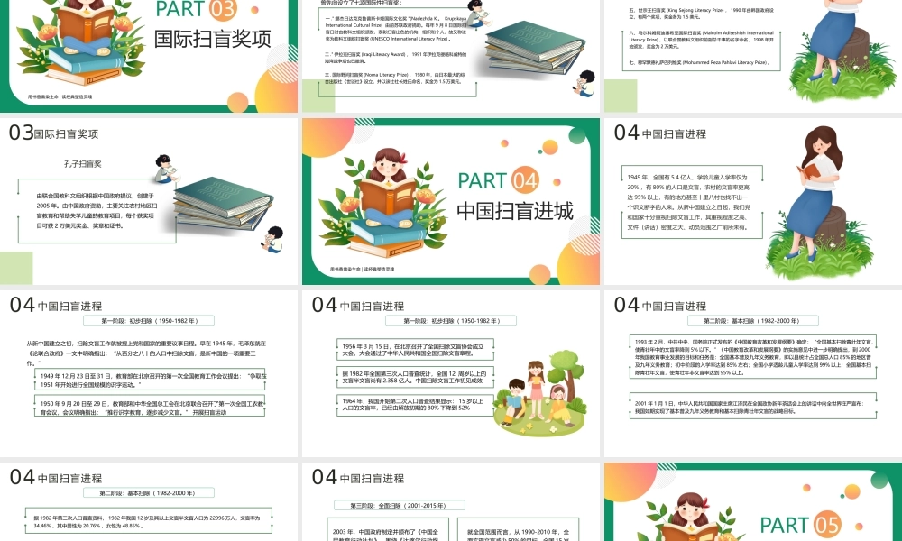 2022国际扫盲日PPT教育读书识字扫盲日PPT课件（带内容）.pptx