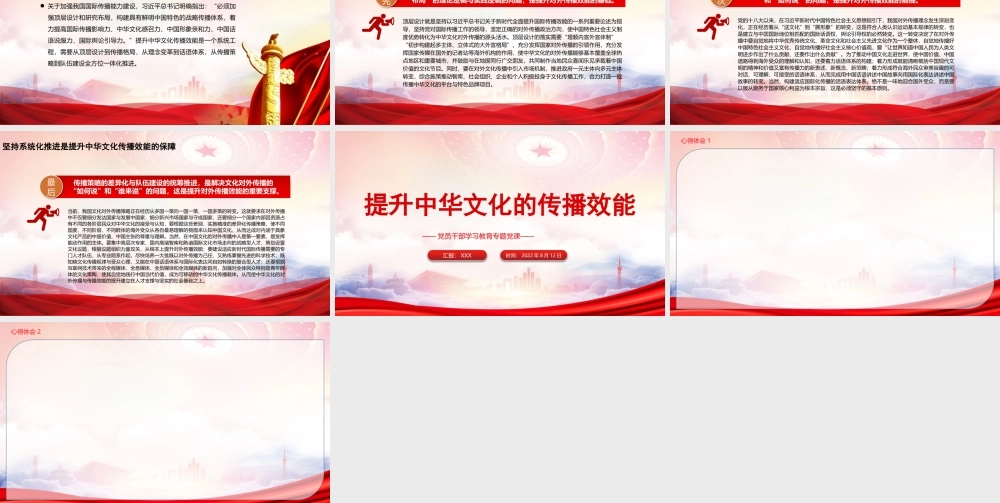 提升中华文化的传播效能PPT弘扬中华文化扩大中华文化的传播力、影响力更好展示中华文化的独特魅力PPT课件（带内容）.pptx
