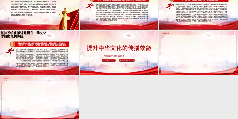 提升中华文化的传播效能PPT弘扬中华文化扩大中华文化的传播力、影响力更好展示中华文化的独特魅力PPT课件（带内容）.ppt