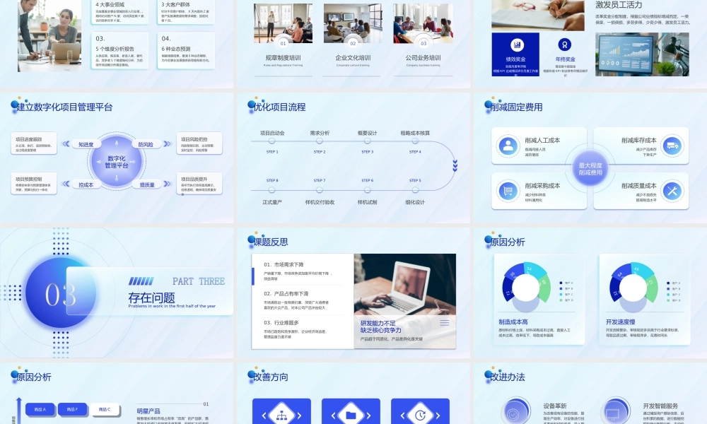XX公司销售部年中工作总结工作计划PPT课件（带内容）.ppt