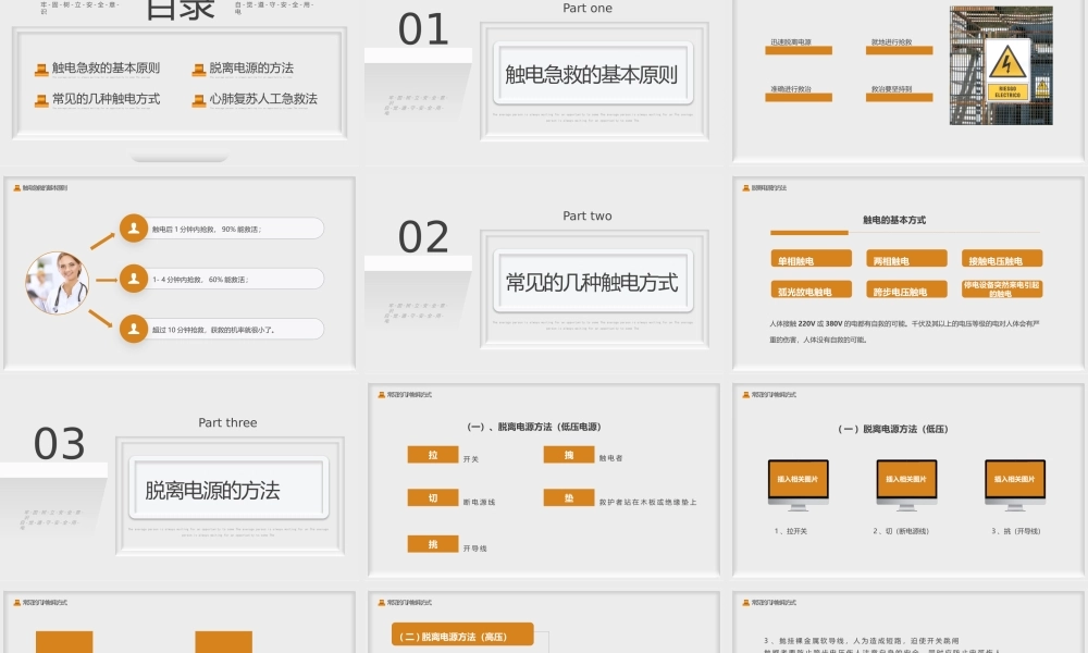 2022年触电急救知识科普培训讲座PPT课件（带内容）.pptx