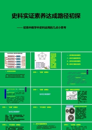 2022年8月高中历史教学研讨会《史料实证素养》.pptx