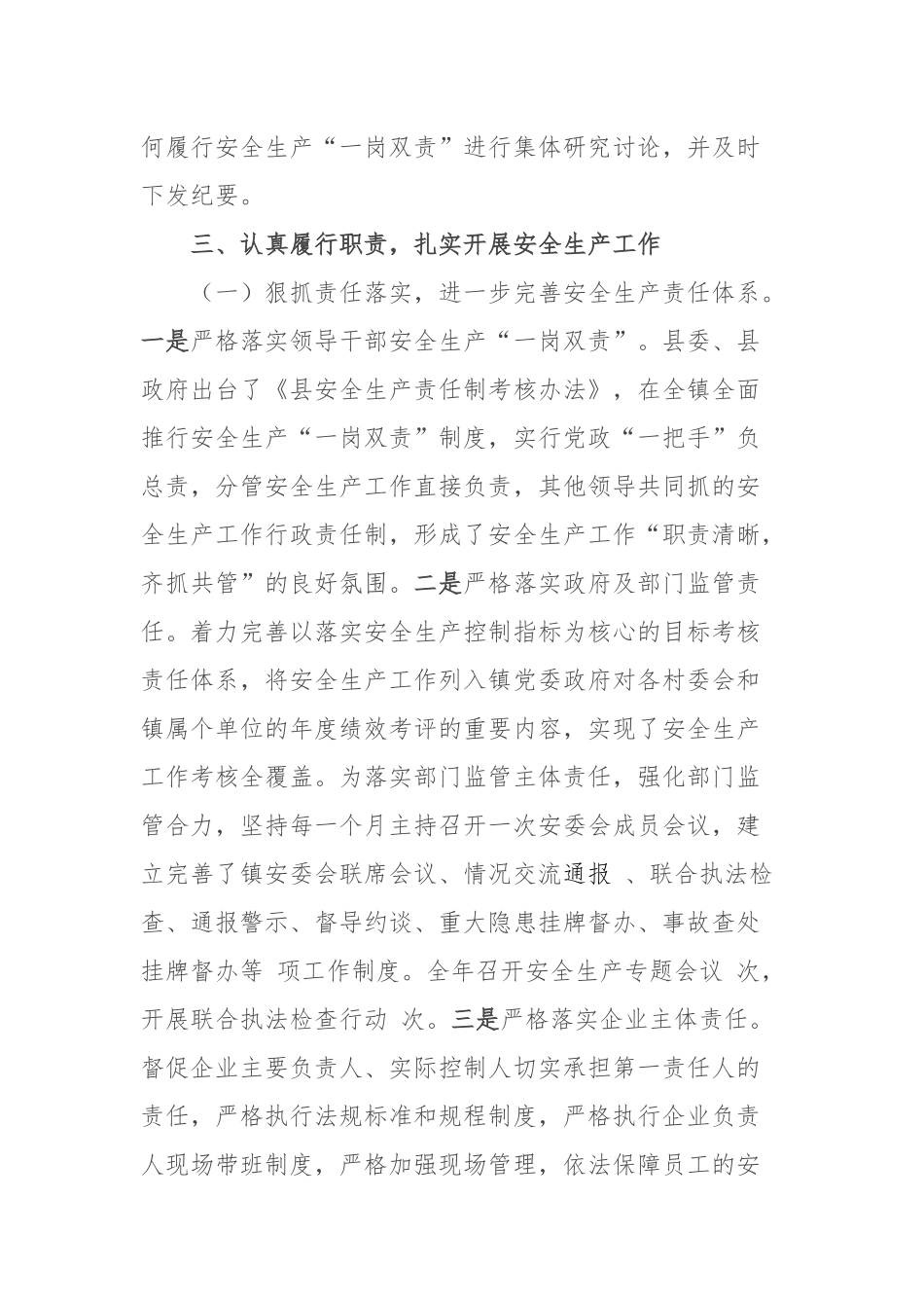 乡镇党委书记年度安全生产工作履职报告.docx_第3页
