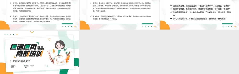 XX医院医生医风医德岗前培训PPT课件（带内容）.pptx