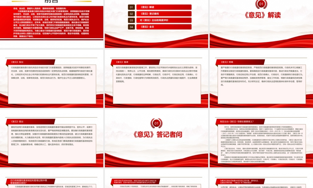 2022《关于进一步规范行政裁量权基准制定和管理工作的意见》重点内容学习PPT课件（带内容）.pptx