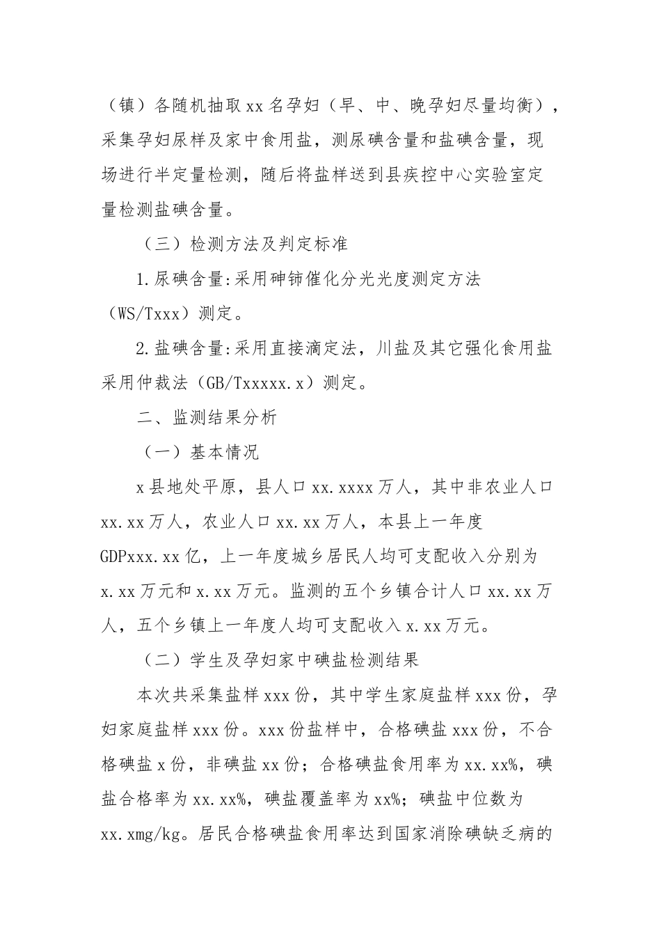 2021年碘缺乏病监测工作总结范本.docx_第2页