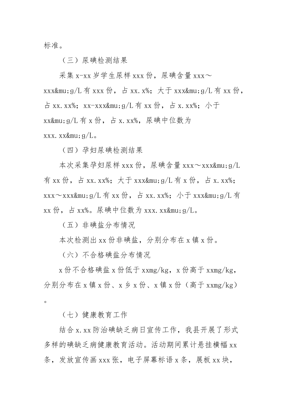 2021年碘缺乏病监测工作总结范本.docx_第3页