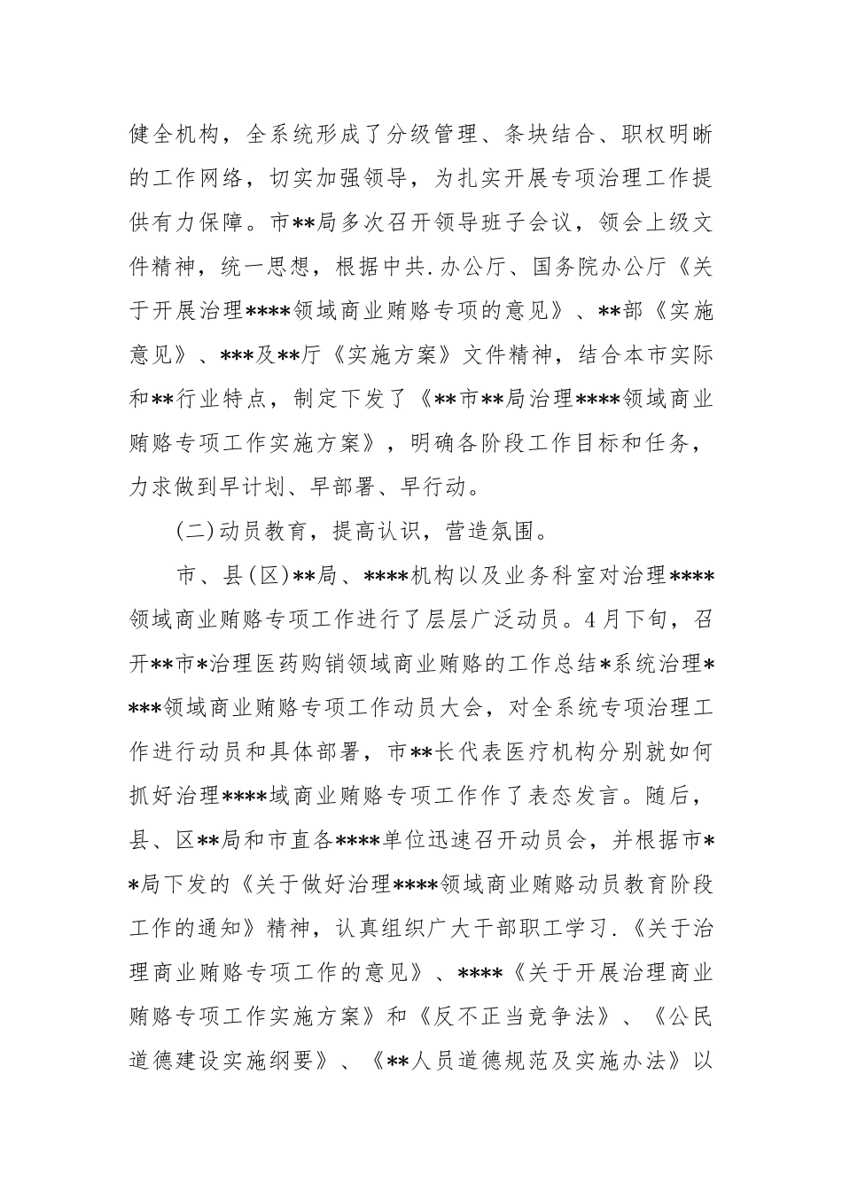 2021医药购销领域治理商业贿赂总结.docx_第2页