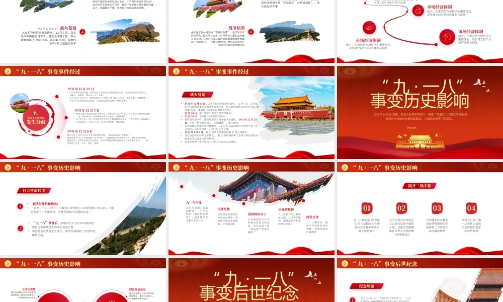 九一八抗战纪念日PPT模板下载.pptx