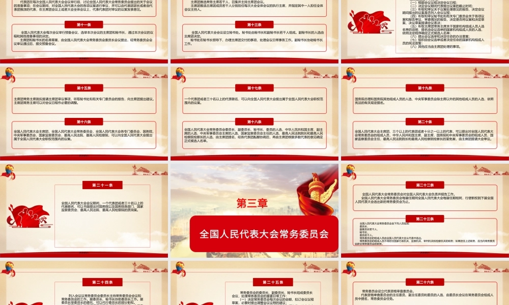 （课件模板）中华人民共和国全国人民代表大会组织法2021修正全文学习PPT课件带内容.pptx