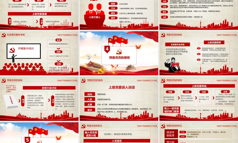 （课件模板）发展党员工作流程PPT课件带内容.pptx