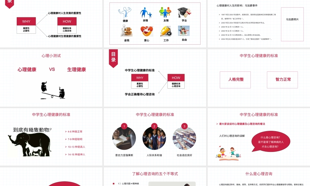 高中学生心理健康教育系列课程PPT课件（带内容）.pptx