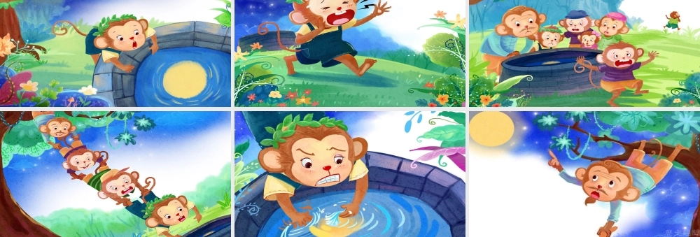 大班手工《猴子捞月》微课件.pptx