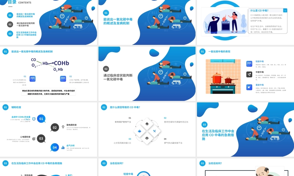 中学生安全教育系列-一氧化碳中毒急救与护理主题班会PPT课件（带内容）.pptx