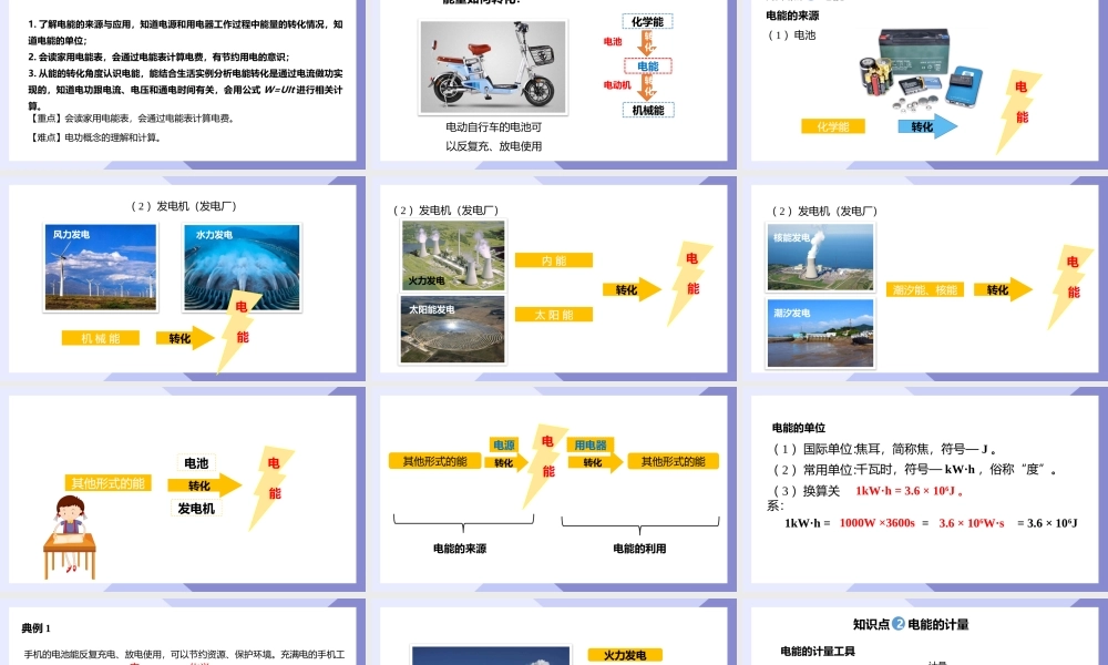 2021人教版物理九年级下《电能电功》PPT课件（带内容）.pptx