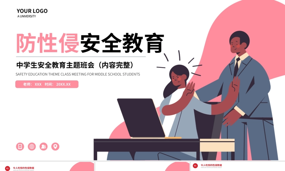 中学生安全教育系列主题班会-防性侵安全教育PPT课件（带内容）.pptx