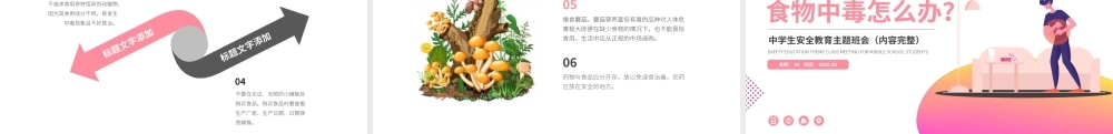 中学生食品安全教育-食物中毒怎么办？主题班会PPT课件（带内容）.pptx