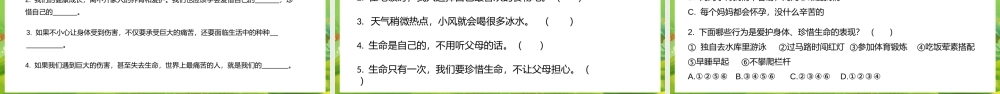 2021三年级上册道德与法制《安全护我成长-生命最宝贵》PPT课件（带内容）.pptx