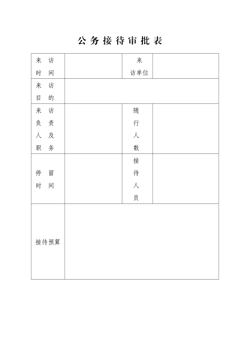 公务接待审批表.docx_第1页