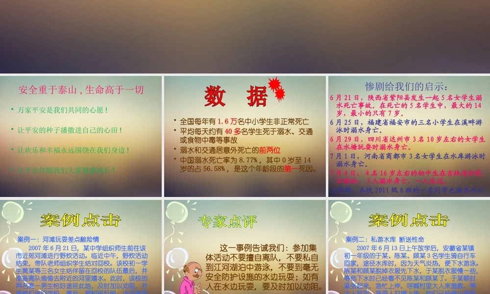 中小学生防溺水夏季安全主题班会教学设计课件PPT.pptx