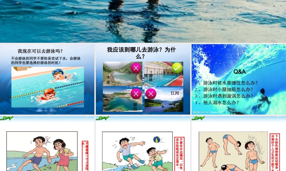 珍爱生命_预防溺水安全知识教育中小学生主题班会课件PPT.pptx